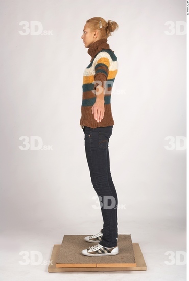 Whole Body Woman Casual Slim Studio photo references