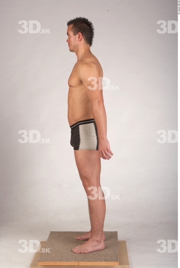 Whole Body Man Underwear Muscular Studio photo references