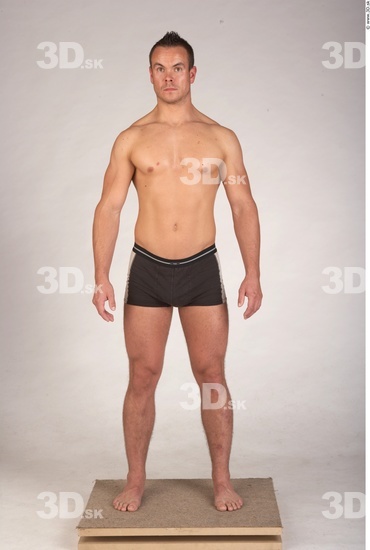 Whole Body Man Underwear Muscular Studio photo references