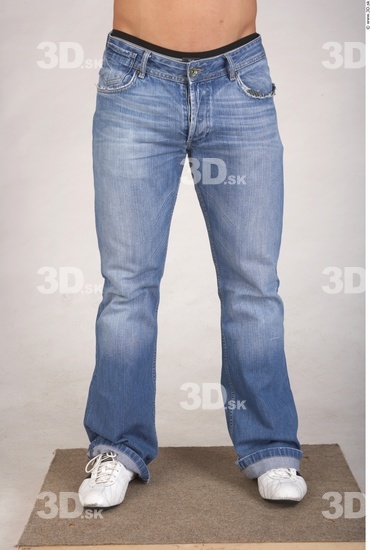 Leg Whole Body Man Casual Jeans Muscular Studio photo references