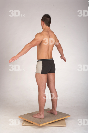 Whole Body Man Underwear Muscular Studio photo references