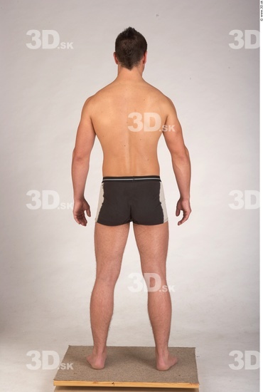 Whole Body Man Underwear Muscular Studio photo references