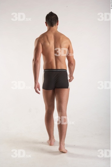 Whole Body Man Animation references Underwear Muscular Studio photo references