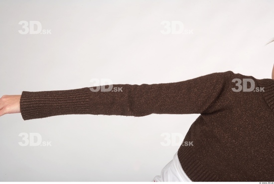 Arm Whole Body Woman Casual Sweater Slim Studio photo references