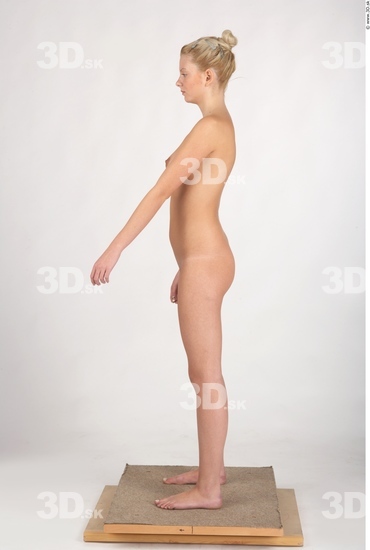 Whole Body Woman Nude Slim Studio photo references