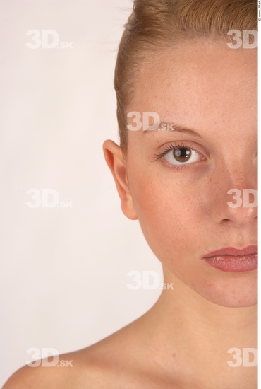 Face Whole Body Woman Slim Studio photo references