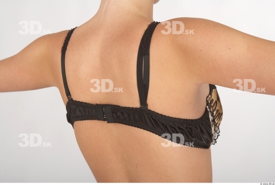 Whole Body Back Woman Underwear Bra Slim Studio photo references