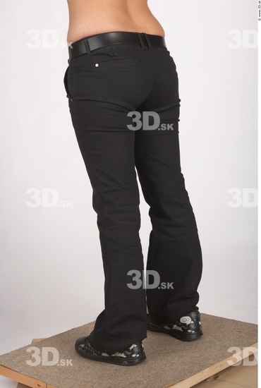 Leg Whole Body Woman Casual Jeans Chubby Studio photo references