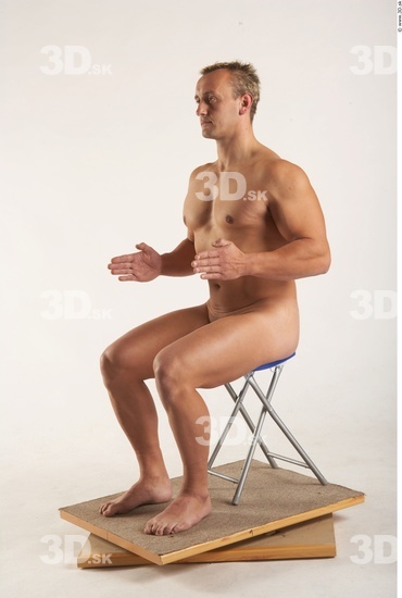 Whole Body Man Artistic poses White Nude Muscular