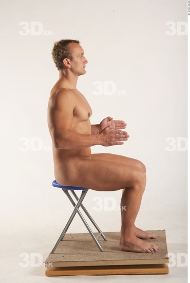 Whole Body Man Artistic poses White Nude Muscular