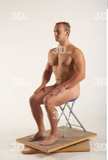 Whole Body Man Artistic poses White Nude Muscular