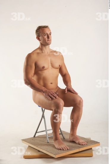 Whole Body Man Artistic poses White Nude Muscular