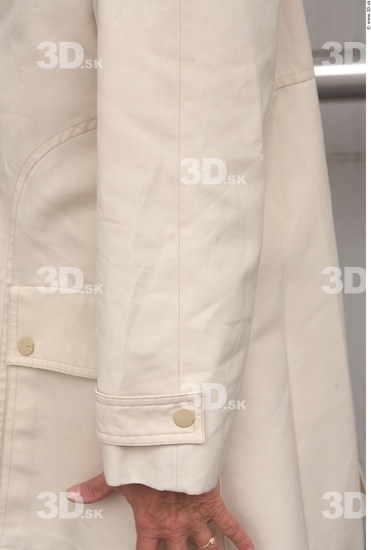 Forearm Woman White Casual Jacket Average