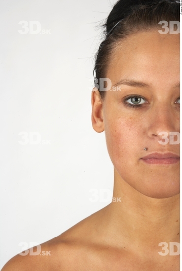 Face Whole Body Woman Slim Studio photo references