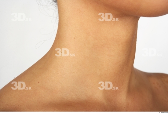 Neck Whole Body Woman Nude Slim Studio photo references