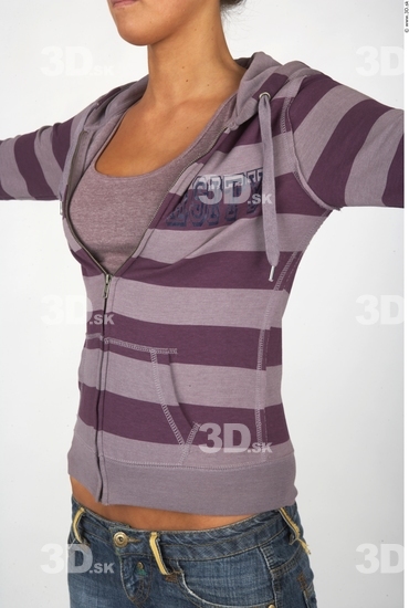 Upper Body Whole Body Woman Casual Sweatshirt Slim Studio photo references