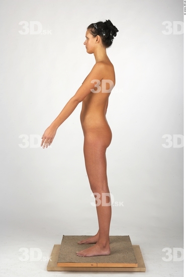 Whole Body Woman Nude Slim Studio photo references