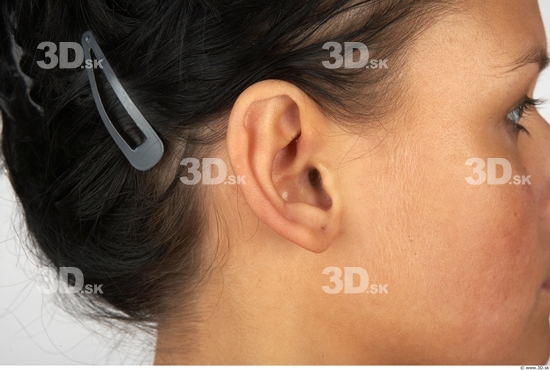 Ear Whole Body Woman Slim Studio photo references