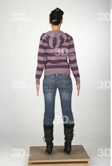 Whole Body Woman Casual Slim Studio photo references