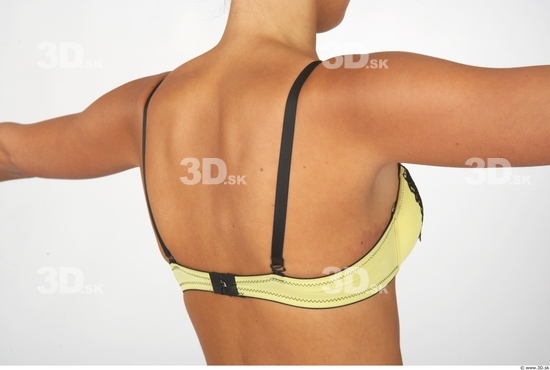 Whole Body Back Woman Underwear Bra Slim Studio photo references