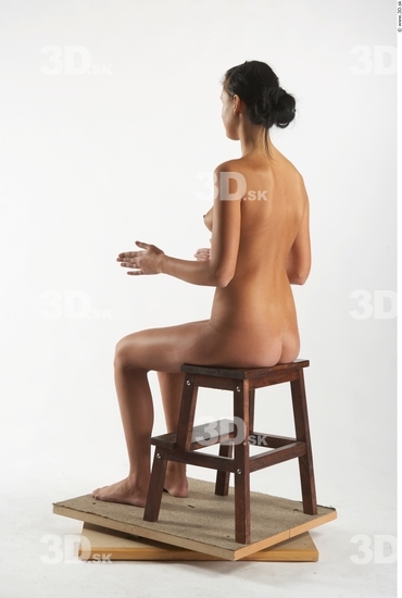 Whole Body Woman Artistic poses White Nude Slim