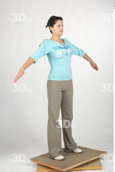 Whole Body Woman Casual Average Studio photo references