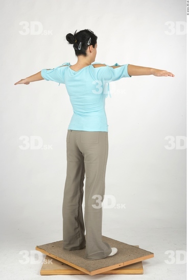 Whole Body Woman T poses Casual Average Studio photo references