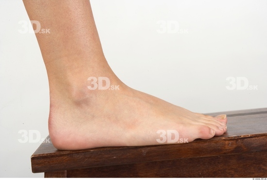 Foot Whole Body Woman Nude Average Studio photo references