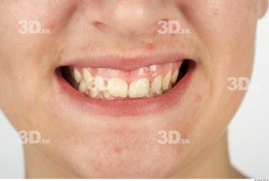 Whole Body Teeth Woman Average Studio photo references