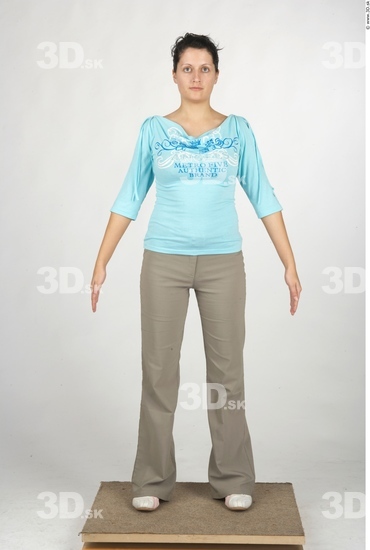 Whole Body Woman Casual Average Studio photo references