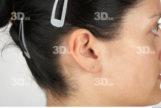 Ear Whole Body Woman Average Studio photo references