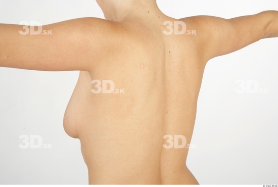 Whole Body Back Woman Nude Average Studio photo references