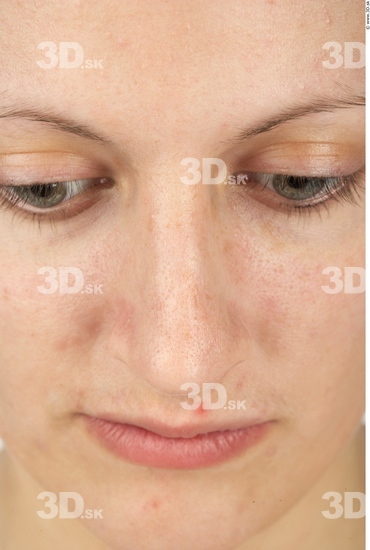 Nose Whole Body Woman Average Studio photo references