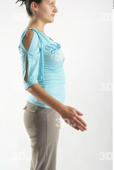 Arm Woman Animation references White Casual T shirt Average