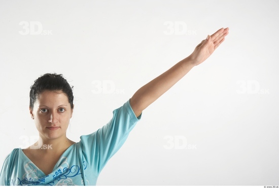 Arm Woman Animation references White Casual T shirt Average