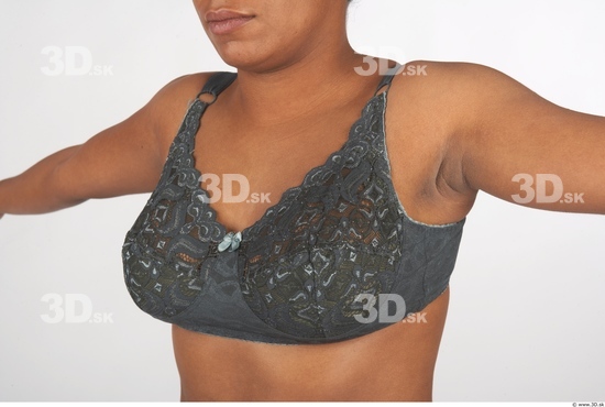 Chest Whole Body Woman Underwear Bra Chubby Studio photo references