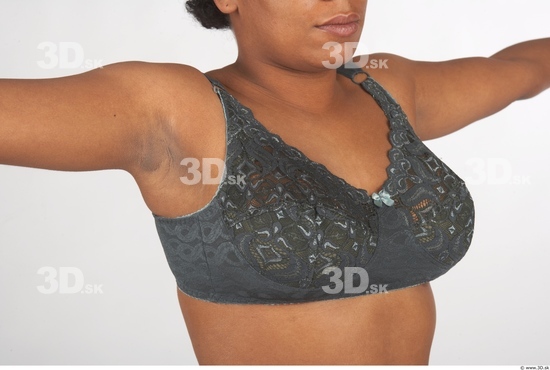 Chest Whole Body Woman Underwear Bra Chubby Studio photo references