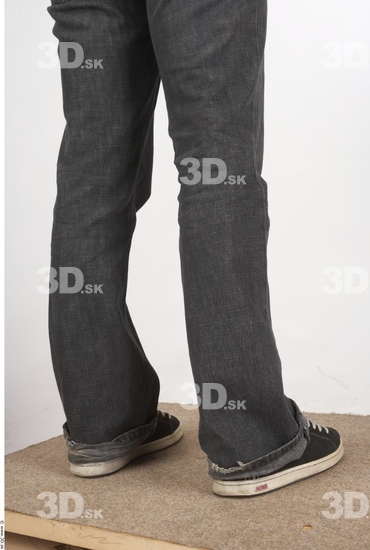 Calf Whole Body Woman Casual Jeans Chubby Studio photo references
