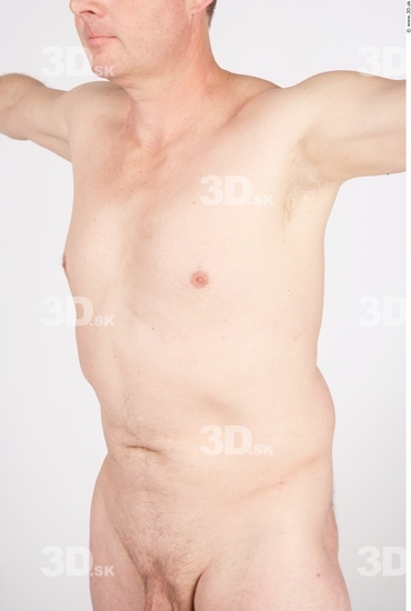 Upper Body Whole Body Man Nude Average Studio photo references