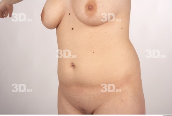 Belly Whole Body Woman Nude Overweight Studio photo references