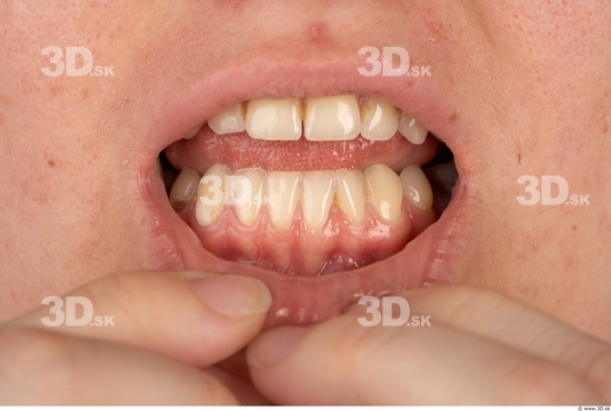 Whole Body Teeth Woman Overweight Studio photo references