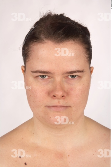 Whole Body Head Woman Overweight Studio photo references