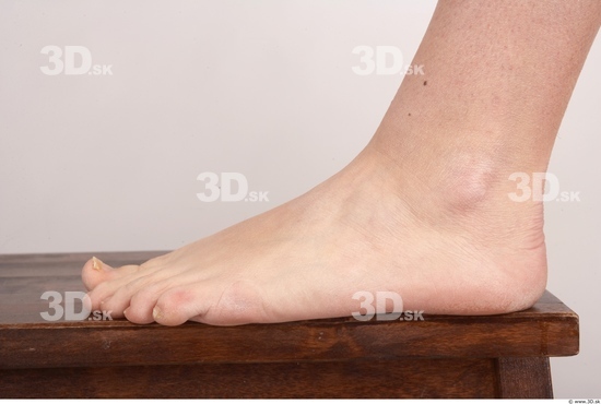 Foot Whole Body Woman Nude Overweight Studio photo references