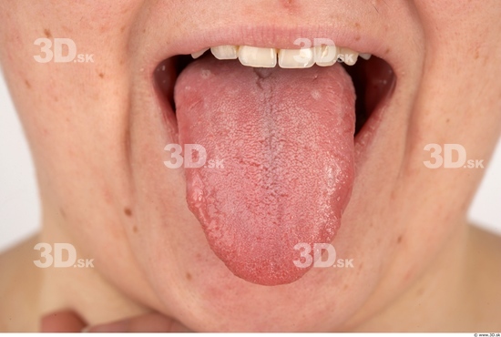 Whole Body Tongue Woman Overweight Studio photo references