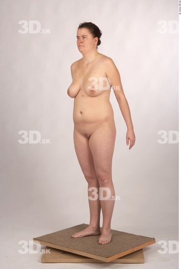 Whole Body Woman Nude Overweight Studio photo references