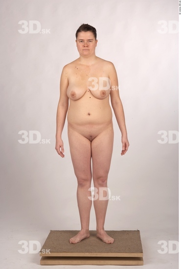 Whole Body Woman Nude Overweight Studio photo references