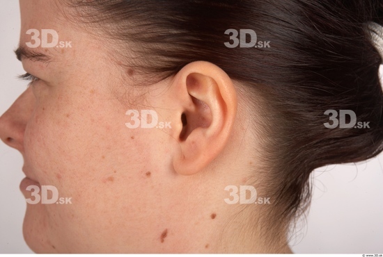 Ear Whole Body Woman Overweight Studio photo references