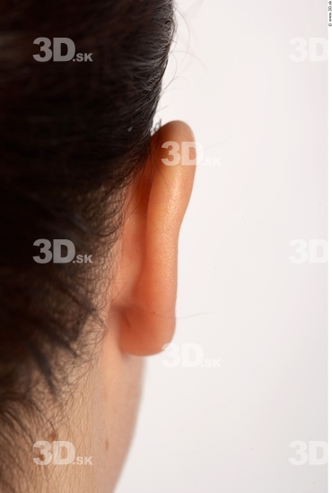 Ear Whole Body Woman Overweight Studio photo references