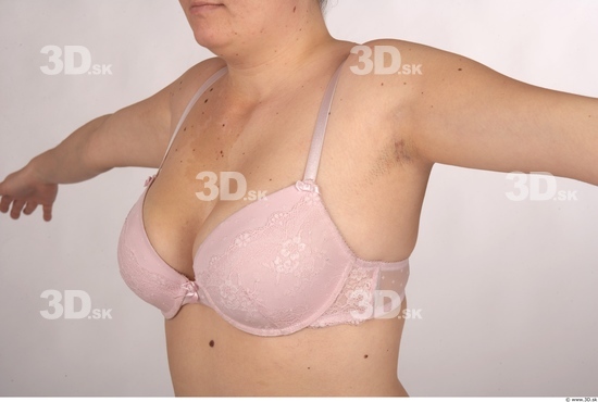 Chest Whole Body Woman Underwear Bra Overweight Studio photo references