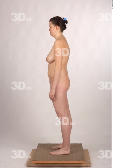 Whole Body Woman Nude Overweight Studio photo references